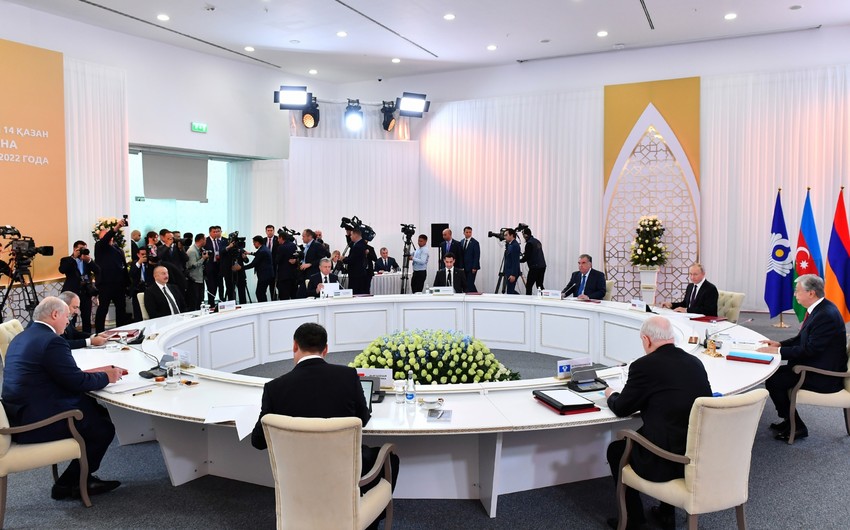 President Ilham Aliyev attends meeting of CIS Heads of State Council in Astana - UPDATED