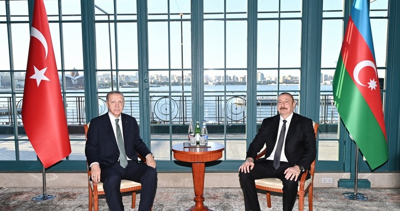 Azerbaijani, Turkish presidents meet in Baku