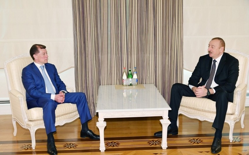 Президент Ильхам Алиев принял министра труда и социальной защиты России