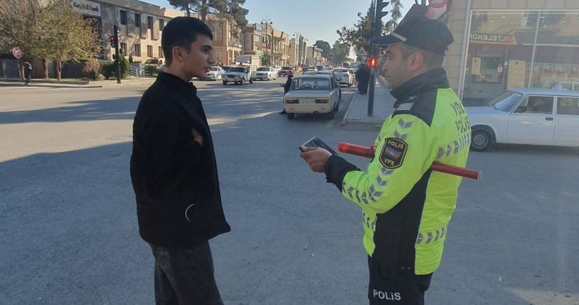 Дорожная полиция Азербайджана проводит профилактические мероприятия для предотвращения ДТП