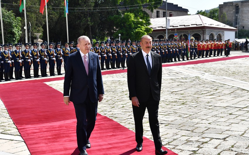 Azerbaijani president says Erdogan’s Shusha visit was right of way