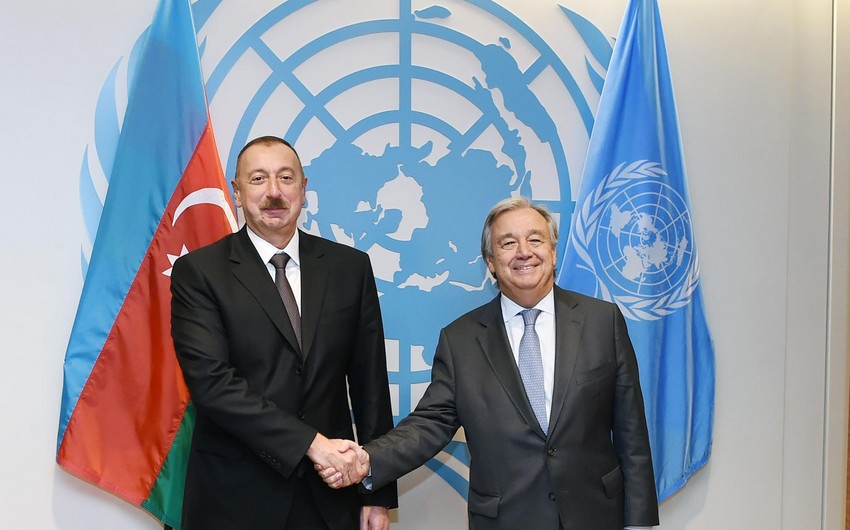 UN Secretary General congratulates Ilham Aliyev