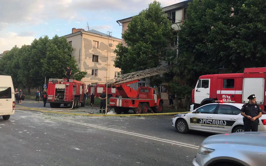 Gürcüstanda yaşayış binasında partlayış olub, 7 nəfər xəsarət alıb