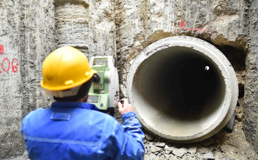 Azərsu Pirşağıda tunel inşa edir
