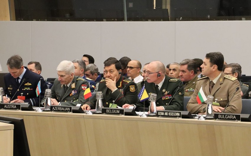 Nəcməddin Sadıkov NATO-nun Hərbi Komitəsinin iclasında iştirak edib