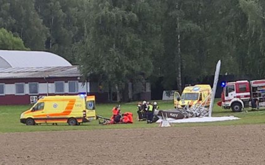 Крушение самолета в Латвии, есть погибший и раненый