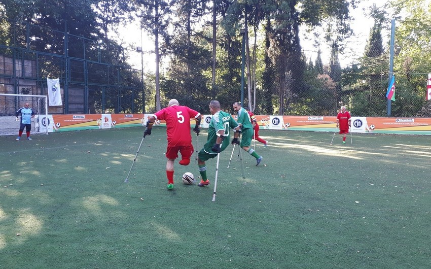 Футбольная команда инвалидов Карабаха провела в Грузии очередную встречу