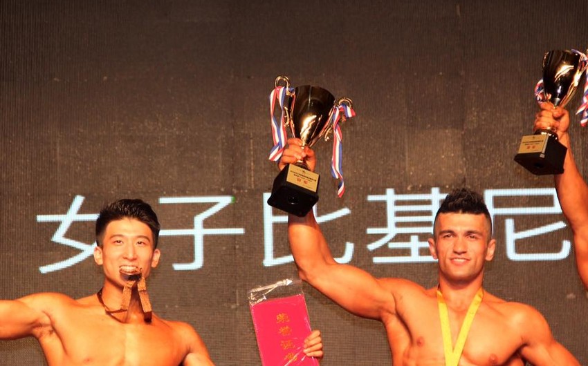 Azerbaijani athlete won in 'Men's physique' bodybuilding competition held in Beijing