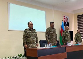 Maintaining high level of combat readiness of Azerbaijani units discussed in Lachin