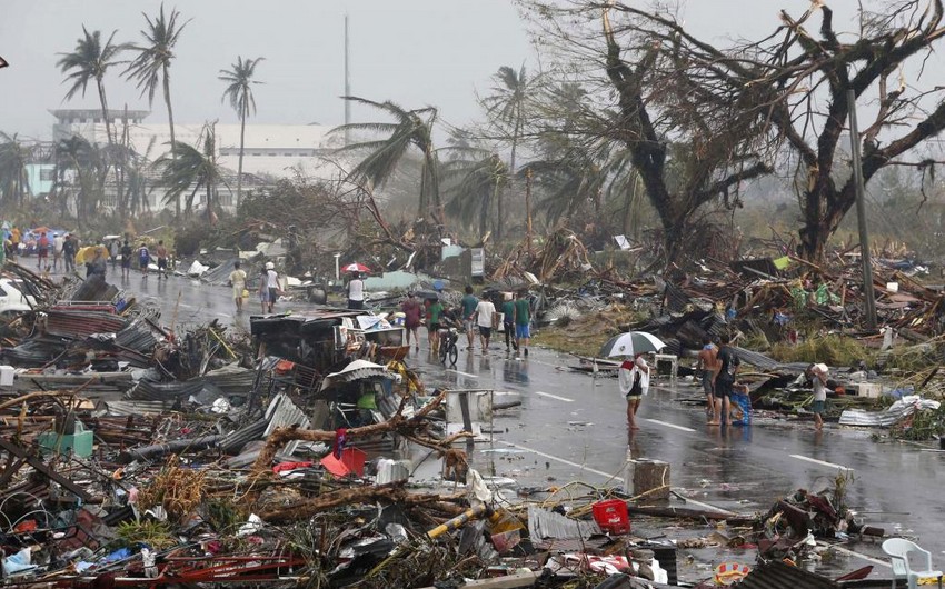 Typhoon nears the Philippines