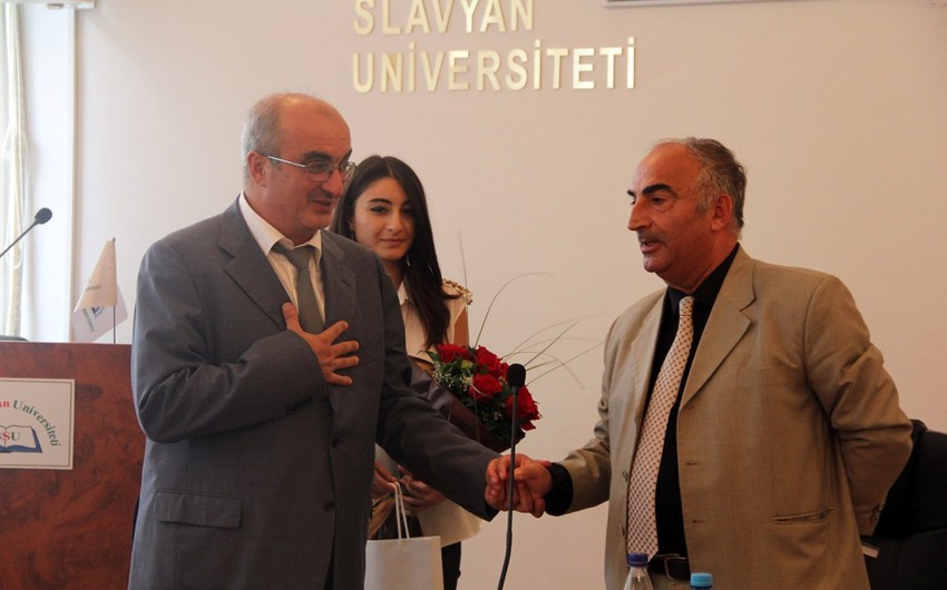 Bakı Slavyan Universitetində yazıçı Natiq Rəsulzadə ilə görüş keçirilib