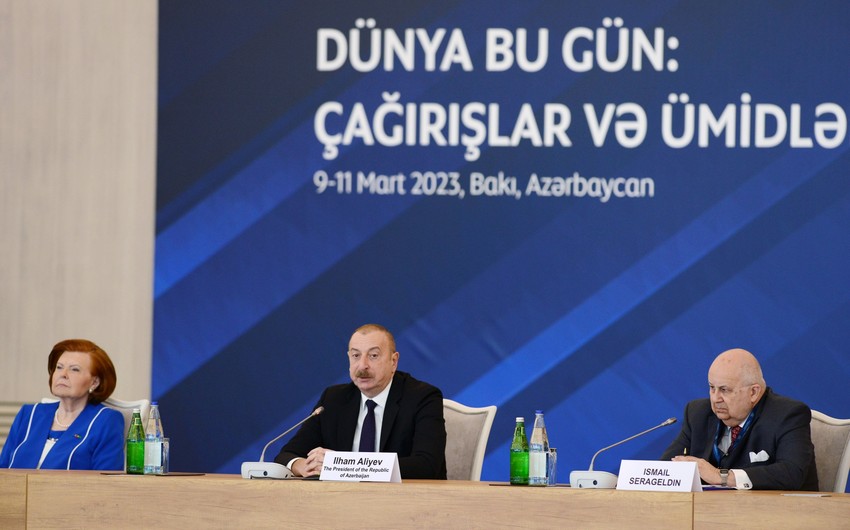 Prezident İlham Əliyev: “Boru kəmərlərimiz vasitəsilə enerji bazarında vəziyyəti dəyişmişik”