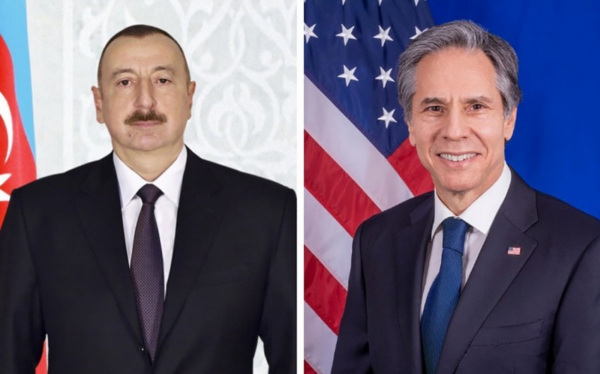 Blinken calls President of Azerbaijan Ilham Aliyev