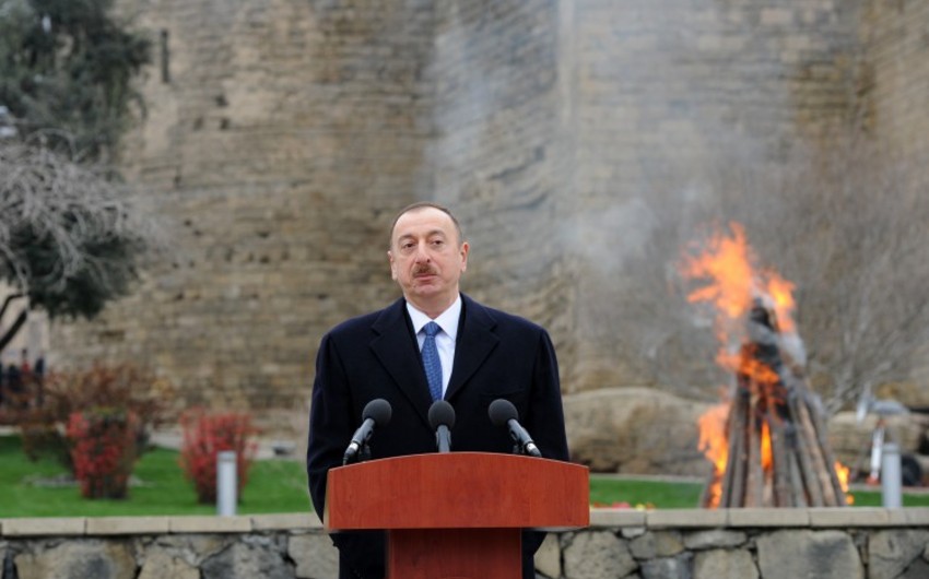 ​Президент Ильхам Алиев принял участие во всенародных празднествах по случаю Новруз байрамы