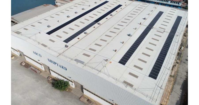 Solar panels spanning 512 sq.m installed at Bibiheybat ship repair yard