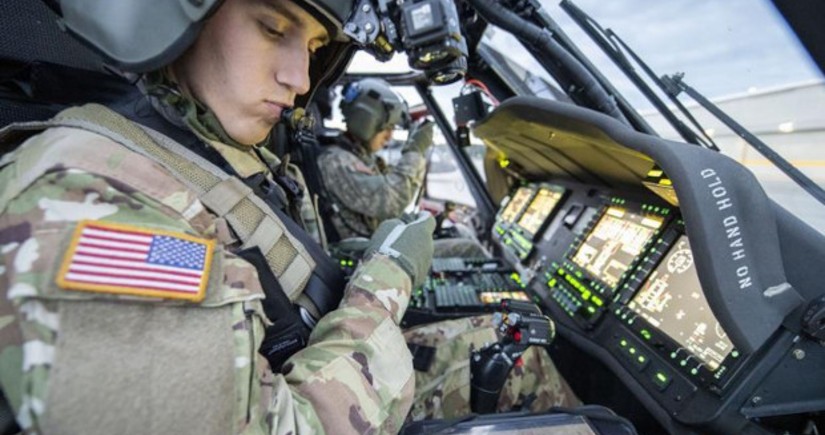 US military helicopter pilots participate in joint exercises in Switzerland