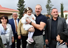 Президент встретился и побеседовал с жителями села Талыш 