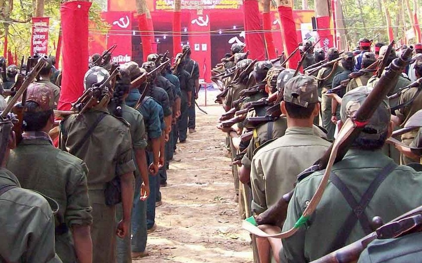 Hindistanda 21 maoçu-terrorçu öldürülüb