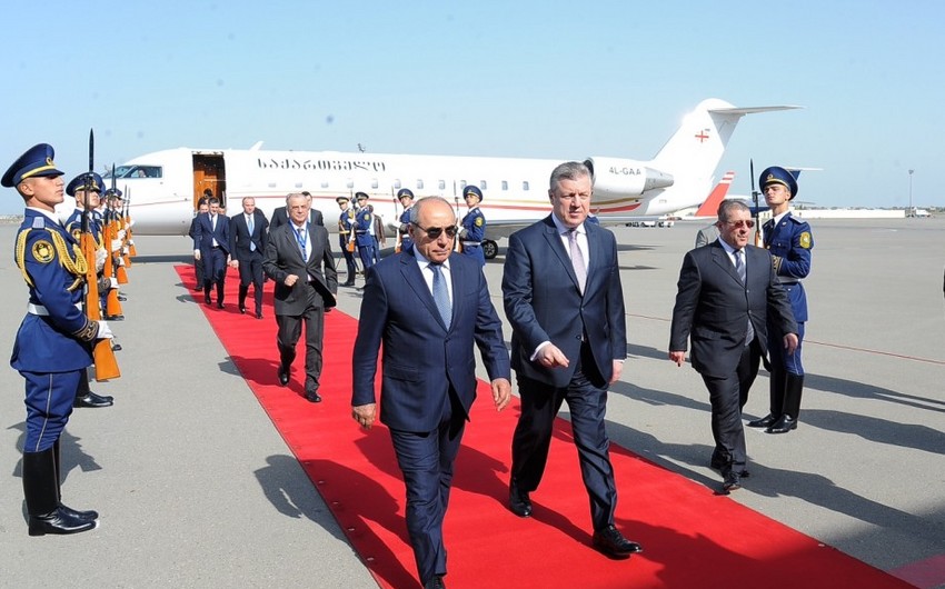 Prime minister of Georgia arrives in Azerbaijan