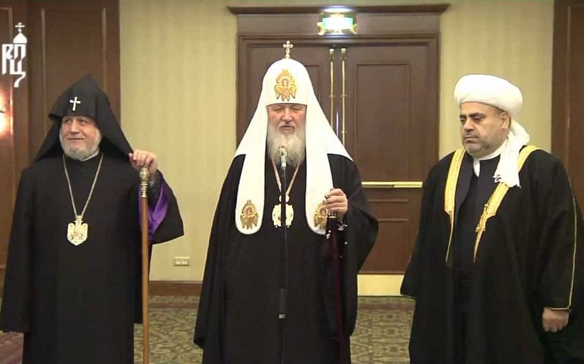 РПЦ: Встреча духовных лидеров Азербайджана и Армении нацелена на скорейшее установление мира на Южном Кавказе