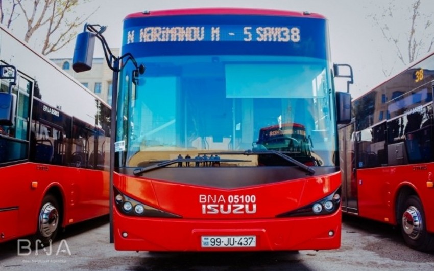 BNA: 38 nömrəli marşrut xətti üzrə hərəkət edən avtobuslar nağdsız ödənişə keçir