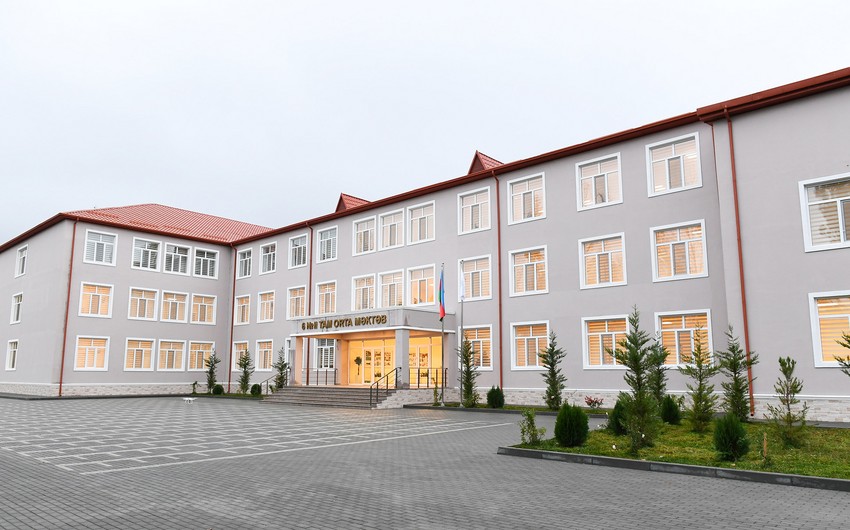 В Исмаиллы состоялось открытие нового здания полной средней школы №6