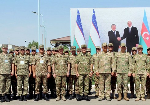 Состоялась торжественная церемония открытия узбекско-азербайджанских командно-штабных учений