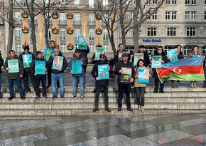 Azerbaijanis in Germany protest in support of environmental activists in Azerbaijan