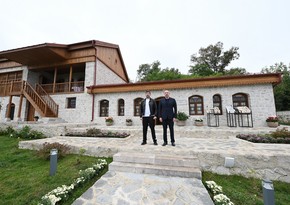 President Ilham Aliyev attends reopening of Uzeyir Hajibeyli's house-museum in Shusha