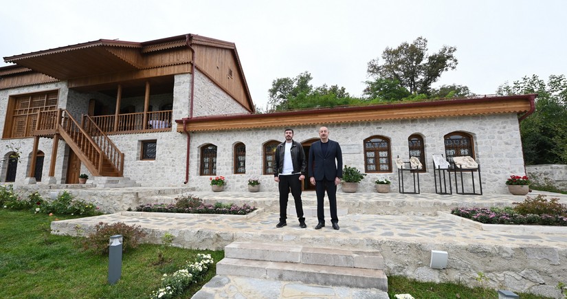 President Ilham Aliyev attends reopening of Uzeyir Hajibeyli's house-museum in Shusha