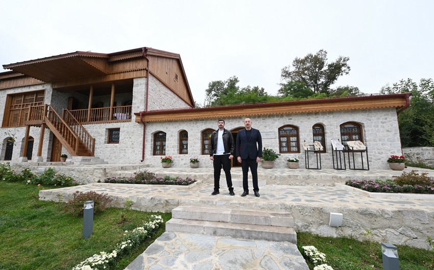 President Ilham Aliyev attends reopening of Uzeyir Hajibeyli's house-museum in Shusha