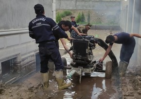 Sədərəkdə bəzi fərdi yaşayış evlərinə yağış suları dolub