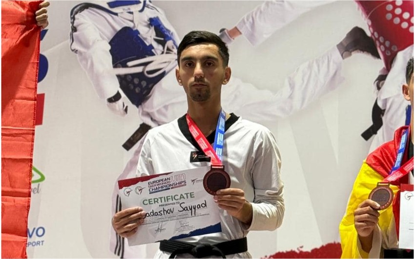 Azərbaycan taekvondoçusu Avropa çempionatında üçüncü yeri tutub