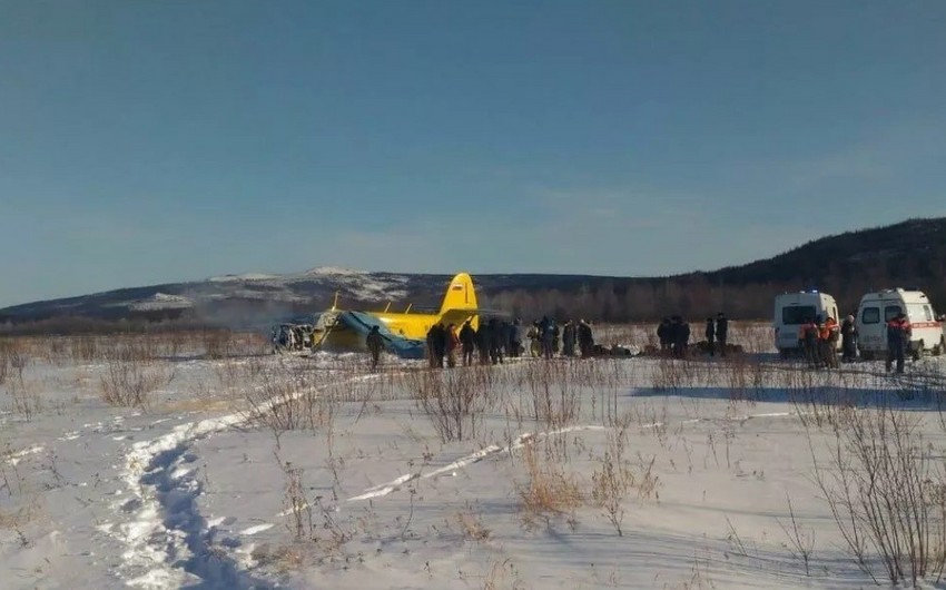 В Магадане самолет ударился о землю при взлете