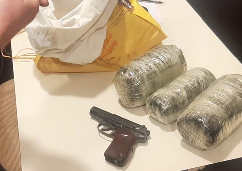 В Лянкяране задержан наркокурьер с оружием и 5 кг героина