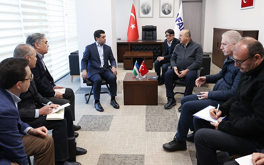 Turkish, Uzbek FMs hold talks in Gaziantep