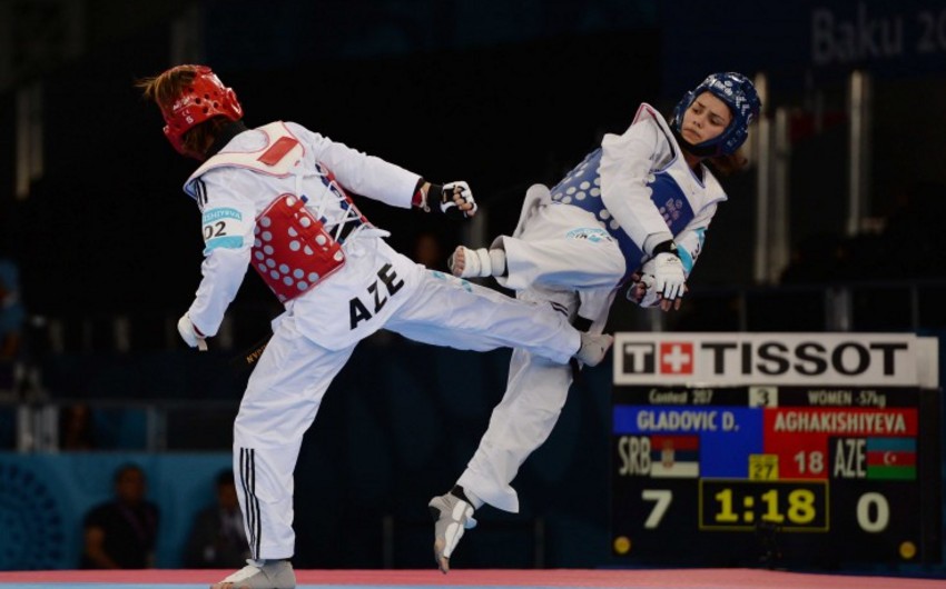 Azerbaijani female taekwondoka defeated at the first meeting
