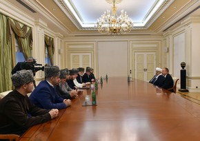 President Ilham Aliyev received members of Supreme Religious Council of Caucasian People