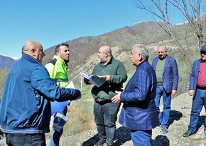 Глава Госагентства ознакомился с реализацией дорожных проектов в Карабахе 