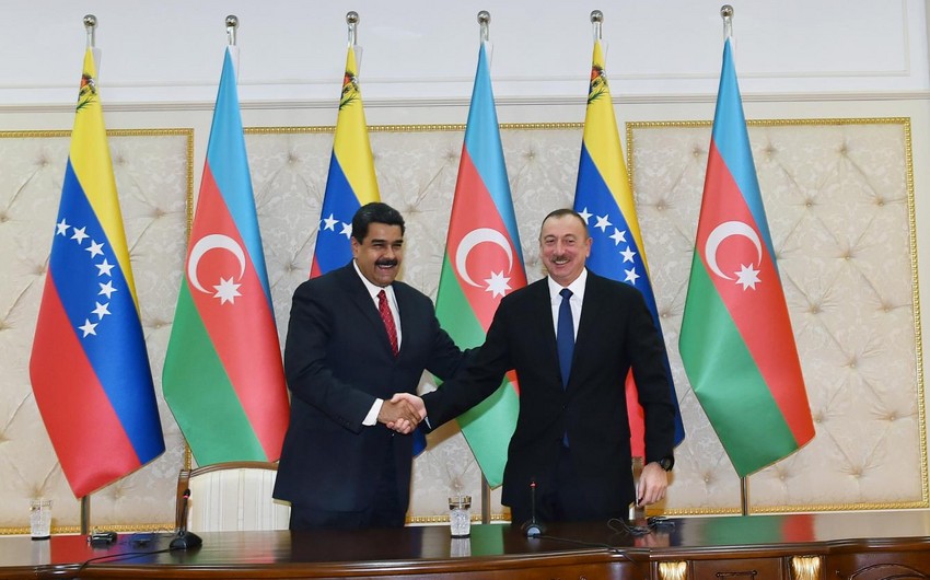 Nicolas Maduro congratulates Ilham Aliyev on his re-election as president of Azerbaijan