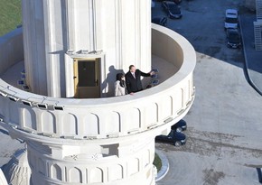 President Ilham Aliyev reviewed the final stage of construction of Heydar Mosque in Baku