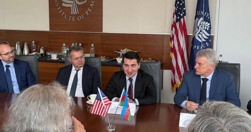 Hikmat Hajiyev discusses Azerbaijani-American partnership at US Institute of Peace