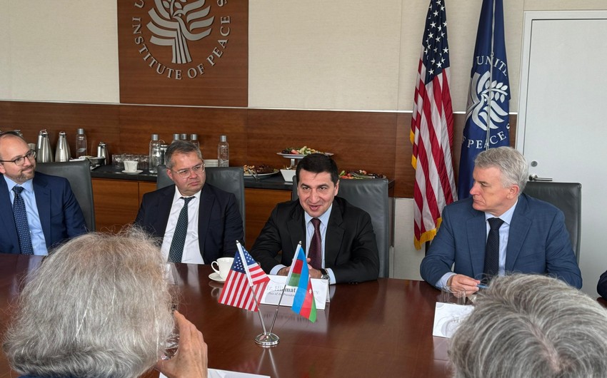 Hikmat Hajiyev discusses Azerbaijani-American partnership at US Institute of Peace