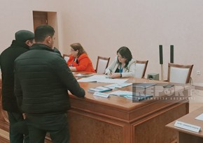 Voting in early presidential elections starts in Khankandi for first time in history of independent Azerbaijan