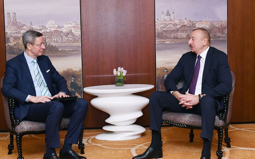 Президент Азербайджана находится с визитом в Германии