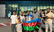 Olympic medalist greeted with Azerbaijani flag in Chisinau