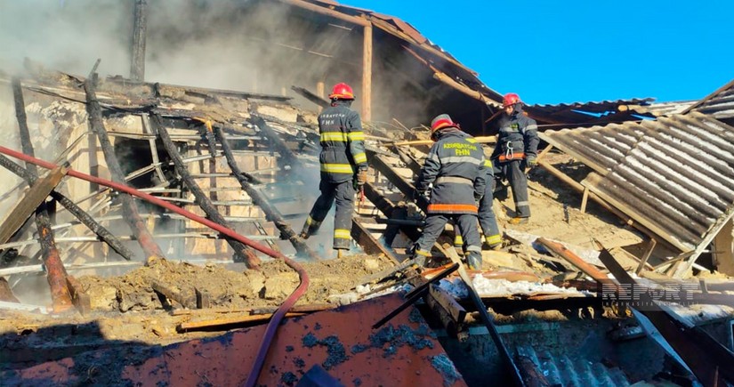 В Губе в частном доме произошел взрыв с последующим возгоранием