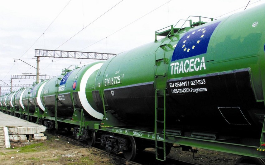 TRACECA-nın Azərbaycan hissəsində tranzit daşımalar 24 % azalıb
