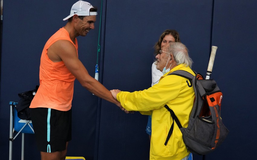 Rafael Nadal 97 yaşlı həmkarı ilə tennis oynayıb