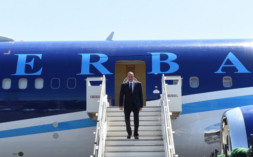 ​Президент Ильхам Алиев отбыл с рабочим визитом в Германию